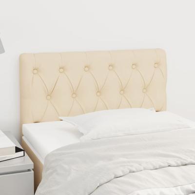 Hoofdbord 80x7x78/88 cm stof crmekleurig