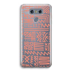 Marrakech Pink: LG G6 Transparant Hoesje