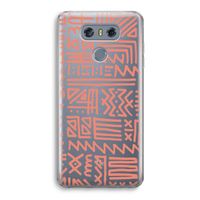 Marrakech Pink: LG G6 Transparant Hoesje