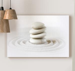 Canvas schilderij Zen stenen stapel