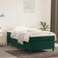 Boxspring bed 90x200 cm fluweel donkergroen