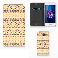 Huawei Y5 2 | Y6 Compact Hoesje met Magneet Aztec Yellow