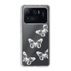 White butterfly: Xiaomi Mi 11 Ultra Transparant Hoesje