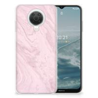 Nokia G20 | G10 | TPU | Siliconen hoesje | Marble Pink - Origineel Cadeau Vriendin