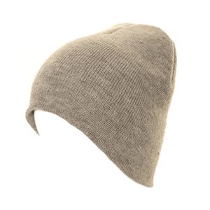 Basic winter muts/beanie grijs voor volwassenen