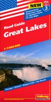 Wegenkaart - landkaart 03 Great Lakes USA | Hallwag - thumbnail