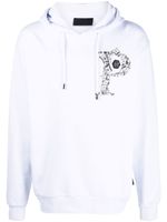 Philipp Plein hoodie à imprimé Money - Blanc