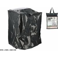 Gerimport afdekhoes/beschermhoes voor tuinstoelen/barbecue - zwart - 105 x 68 x 68 cm
