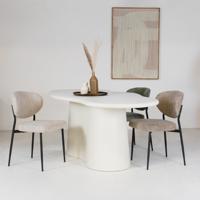 Eettafel Jessie Organisch Beige 220cm - Giga Meubel - thumbnail