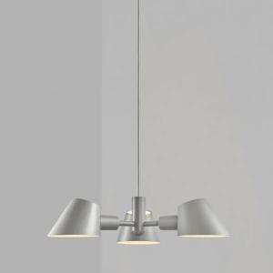 Hanglamp grijs metaal &apos;Stay&apos; 3X E27 fitting modern 60 cm DFTP