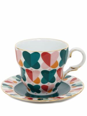 La DoubleJ tasse et soucoupe Big Mama - Vert