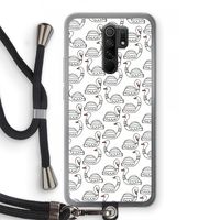 Zwanen: Xiaomi Redmi 9 Transparant Hoesje met koord