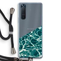 Weerkaatsing water: Sony Xperia 5 II Transparant Hoesje met koord