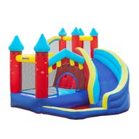 Met een leuk design en veel speelplezier is dit luchtkasteel van Outsunny geschikt voor kinderverjaardagsfeestjes en familiefeesten.
