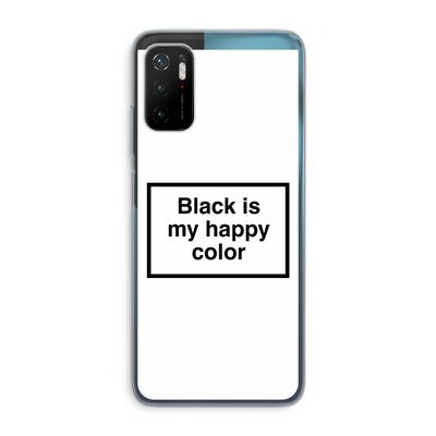 Black is my happy color: Xiaomi Poco M3 Pro 5G Transparant Hoesje