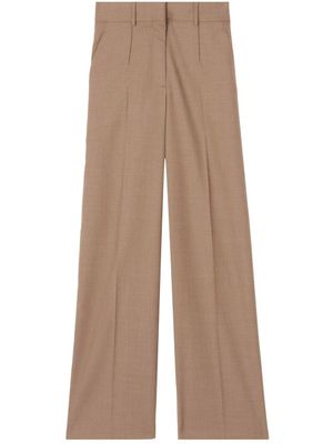 Burberry pantalon en laine à coupe ample - Tons neutres