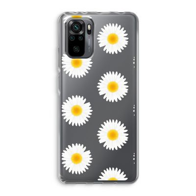 Margrietjes: Xiaomi Redmi Note 10 Pro Transparant Hoesje
