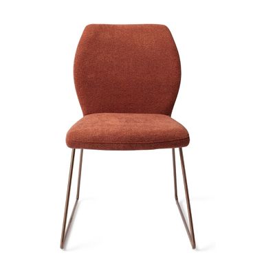 Jesper Home Ikata eetkamerstoel Cosy Copper slide rose