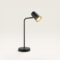 Riga - LED Tafellamp - 4 Watt 345 lumen - 2700K Warm wit- Kantelbaar en Draaibaar - Ingebouwde snoerdimmer - Bureaulamp - GU10 - IP20 voor binnen - Zwart