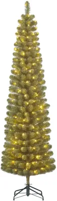 Black Box Trees Charlton Pilar verlichte kunstkerstboom groen 215cm - 160 lampjes