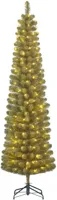 Black Box Trees Charlton Pilar verlichte kunstkerstboom groen 215cm - 160 lampjes