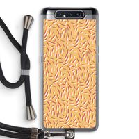 Camouflage: Samsung Galaxy A80 Transparant Hoesje met koord