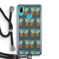 Sansevieria: Huawei P Smart (2019) Transparant Hoesje met koord Sansevieria: Huawei P Smart (2019) Transparant Hoesje met koord