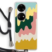 Baar B: Huawei P50 Pro Transparant Hoesje met koord