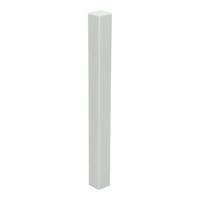 Hoek/eindstuk t.b.v. MDF plint 220x18 wit RAL 9010