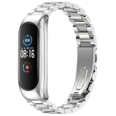 Xiaomi Mi 3/4/5/6 Kralen Stalen Schakel Band - Zilver