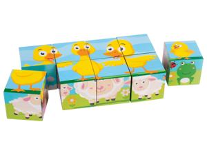 Playtive Houten motoriekspeelgoed (Blokken met afbeeldingen)