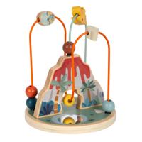 Small Foot - houten motoriekspiraal vulkaan en dino