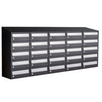 Allux Hive Set 5-Breed, 5-Hoog Met Dak Zwart - 40030070_5x5d