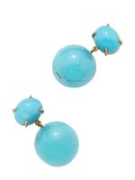 Irene Neuwirth boucles d'oreilles en or 18ct sertie de turquoise