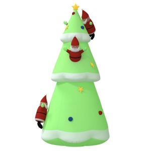 vidaXL Kerstboom opblaasbaar met LED's 500 cm