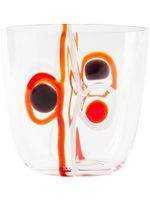 Carlo Moretti verre à détails contrastants - Orange