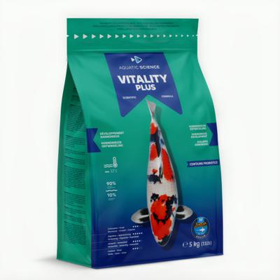 Aquatic Science Vijvervisvoer 5kg - Vitality Plus Medium met Natuurlijke Kleurversterkers