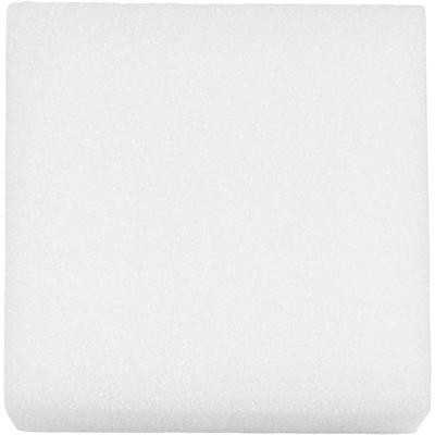 Creativ Company Foam blok voor naaldvilten, afm 20x20 cm, dikte 4.5 cm, wit, 1 stuk