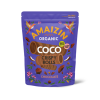 Amaizin Coco crispy rolls chocolade (bio) 140 gram