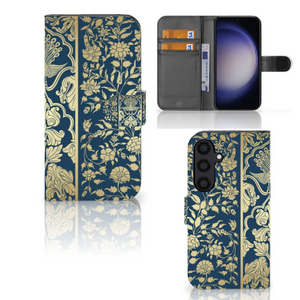 Samsung Galaxy S24 Hoesje Beige Flowers