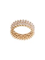 Anita Ko 18kt yellow gold diamond baguette double row ring - Or