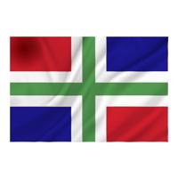 Provincie vlag groot - Groningen - 100 x 150 cm - polyester - feest vlaggen - thumbnail