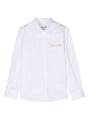 Paolo Pecora Kids chemise à détails de coutures - Blanc