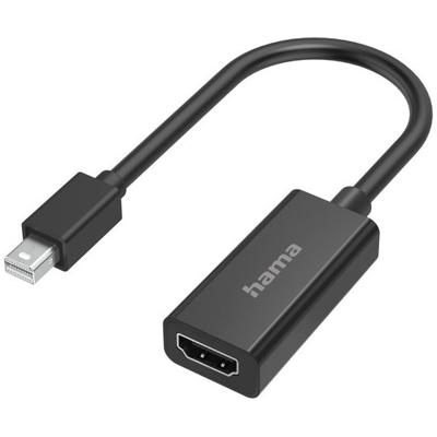 HamaAdapter Mini-DisplayPort naar Displayport Ultra-HD 4K Wifi adapter Zwart