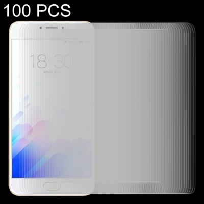 100 stuks Meizu M3 Opmerking / Meilan opmerking 3 0 26 mm 9H oppervlaktehardheid 2.5D explosieveilige getemperd glas scherm Film