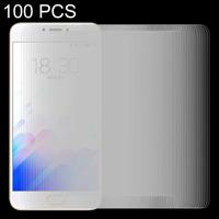 100 stuks Meizu M3 Opmerking / Meilan opmerking 3 0 26 mm 9H oppervlaktehardheid 2.5D explosieveilige getemperd glas scherm Film