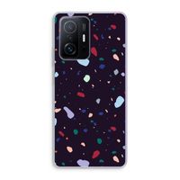 Dark Rounded Terrazzo: Xiaomi 11T Pro Transparant Hoesje