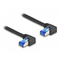 Delock 80213 RJ45 Netwerkkabel, patchkabel CAT 6A S/FTP 0.50 m Zwart 1 stuk(s)