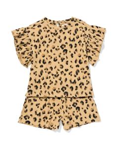 HEMA Kinder Kledingset Luipaard Zand (zand)