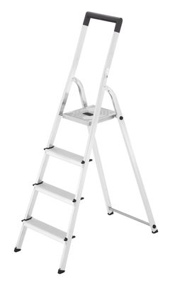 Hailo huishoudtrap L40 4 alu steps